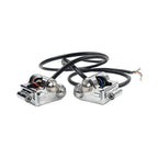1" CNC Handlebar Switch Controls Housing for Harley Universal Motor Chrome