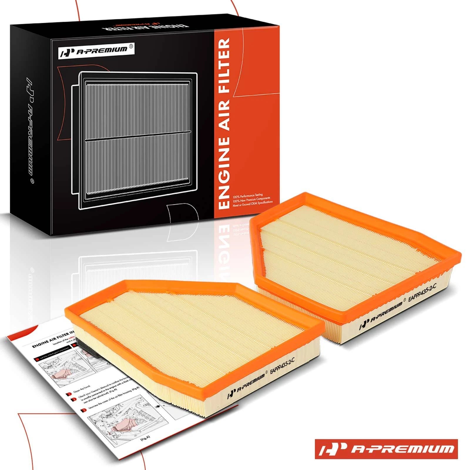 2X Engine Air Filter for BMW M5 (2018–2023) M8 Gran Coupe (2020–2023)