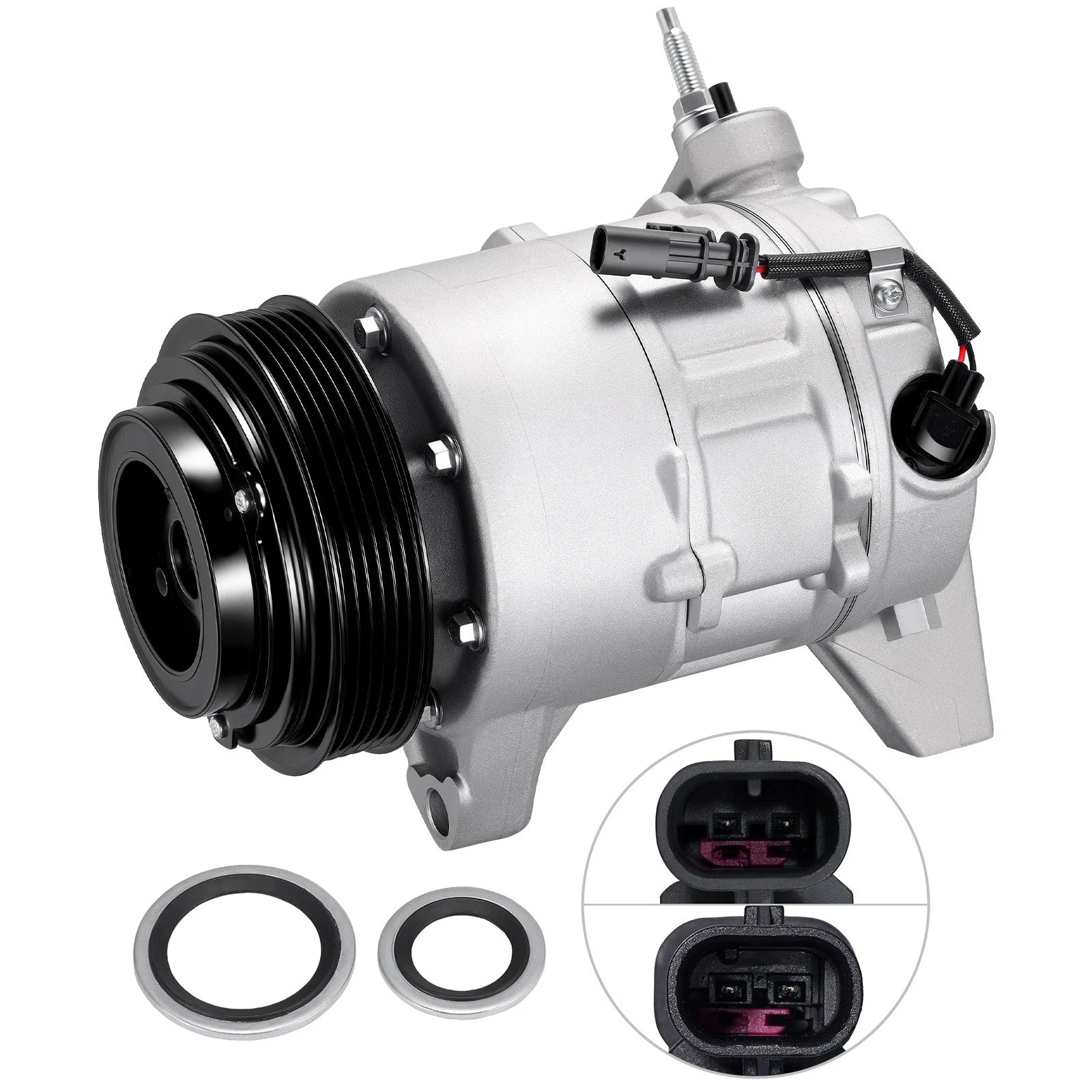 AC Compressor with Clutch for Audi A4 Quattro (2007)