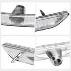 Front Bumper Side Marker Light Signal Lamp for Ford Mustang (2010–2014) Chrome