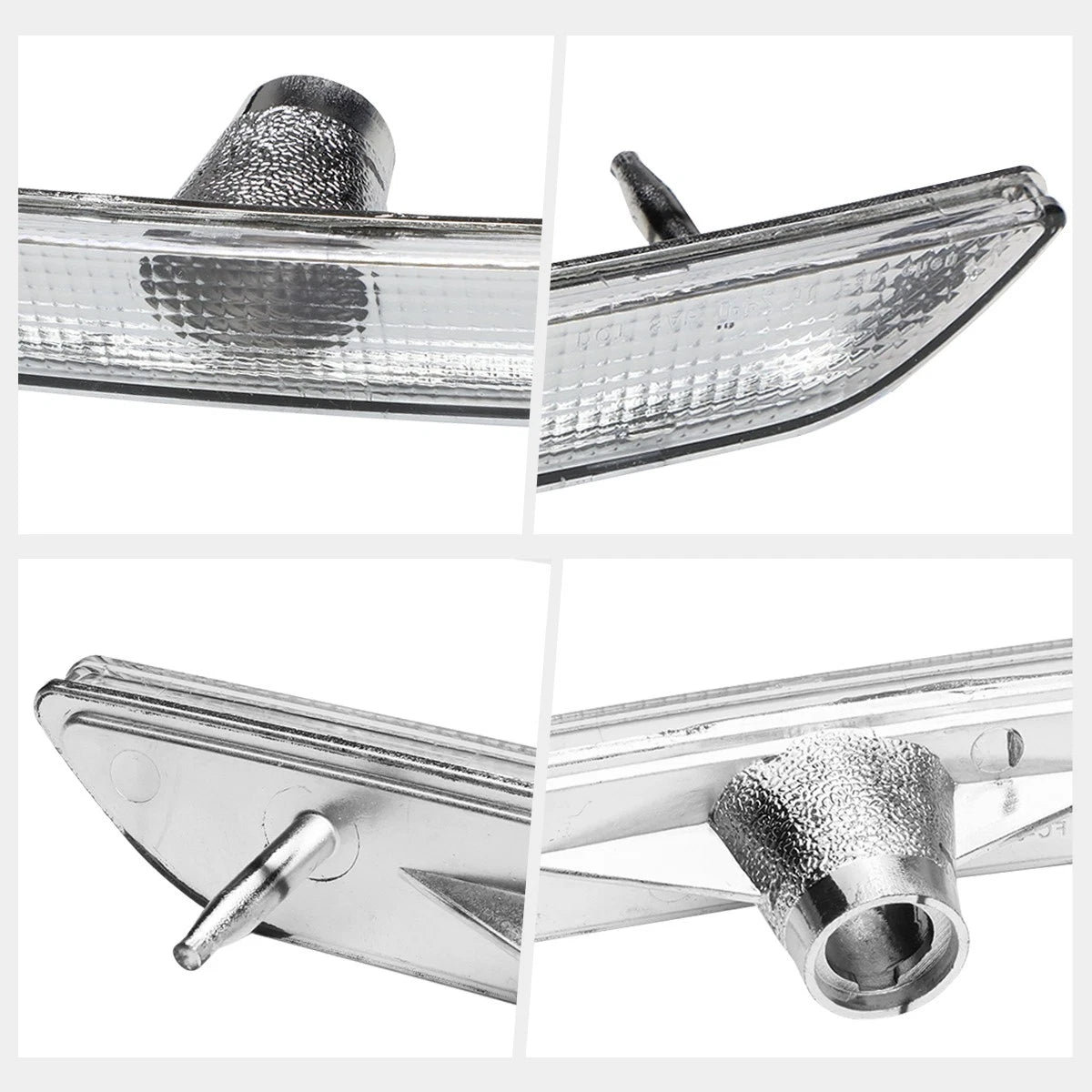 Front Bumper Side Marker Light Signal Lamp for Ford Mustang (2010–2014) Chrome