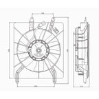 Replacement A/C Condenser Fan Assembly For 2004-2008 Acura TSX