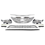 Set of 10 Chrome Grille Fog Light Bumper Brackets for Sonata (2011–2014)