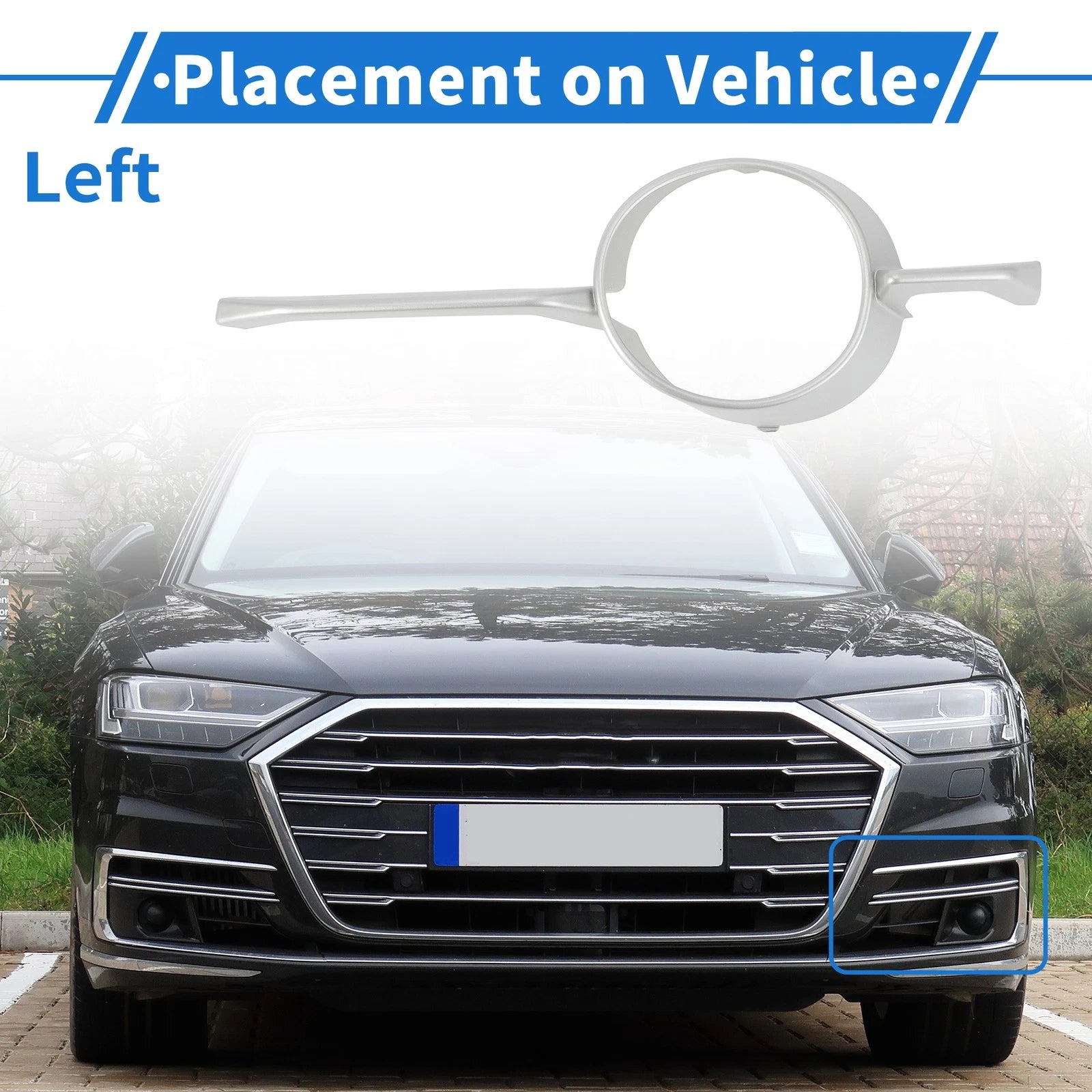 1 Pc Fog Light Grill for BMW X6 (2008–2014) No. 51117188385