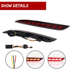 2X Red LED Tail Brake Signal Lights for Tesla Model Y (2021–2024)