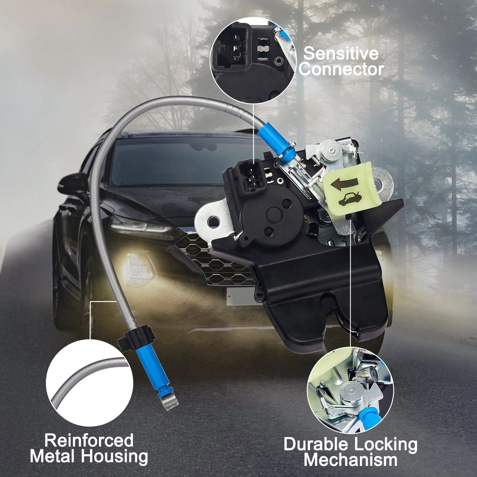 Rear Trunk Lid Release Lock Actuator for Hyundai Sonata (2011–2018) 81230C1010
