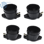 Set of 4 Rubber Carburetor Intake Manifold Boots for Yamaha YZF600R (1995–2007)