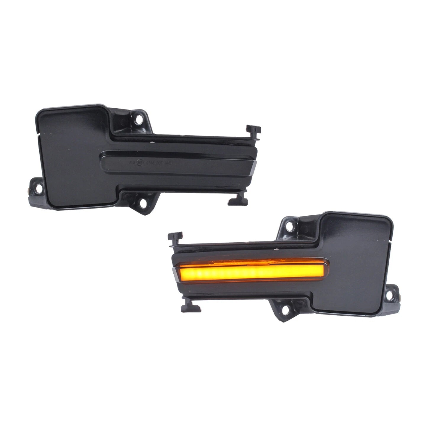 2X Smoked LED Dynamic Side Mirror Turn Signal Lights for Honda Civic (2016–2021)