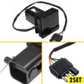 Set of 2 Smoked 15-LED Brake Light Covers for Trailer (Fit Towing)