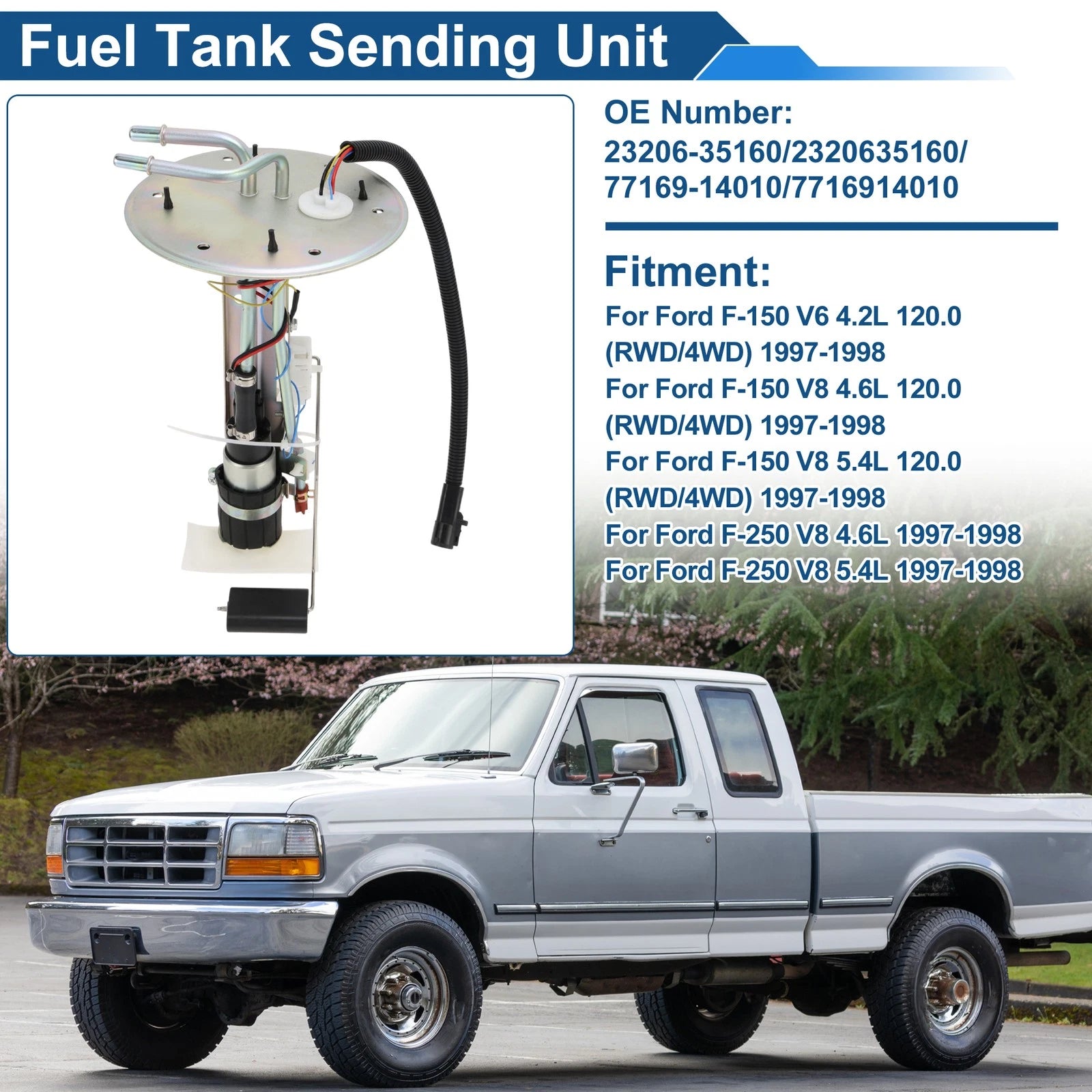 Fuel Level Sending Unit Module for Ford F-150 V6 4.2L (1997–2003) No.F65Z9A407AB