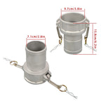 2X Aluminum Type C Cam Lock Fittings for Automotive Applications