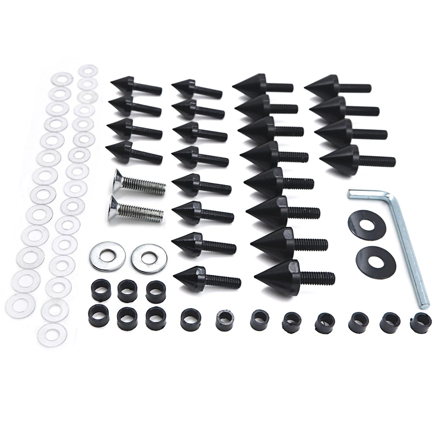 Fairing Bolts Kit for Suzuki GSXR1000 (2003–2004) - Black