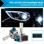 2X D3S LED Headlight Bulbs Conversion Kit 90W for HID Xenon Lamps