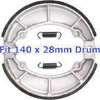Rear Brake Shoes for Polaris Phoenix 200 (2005–2025) - Drum, Sawtooth