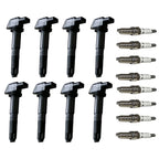 Set of 8 Ignition Coils & Iridium Spark Plugs for Porsche Cayenne (2003–2006)
