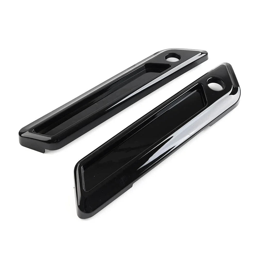 Glossy Black Latch Covers for Harley Touring Electra Glide Road King (2014-2023)