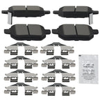 Rear Ceramic Brake Pads Kit for Toyota Corolla/Matrix (2009-2021)