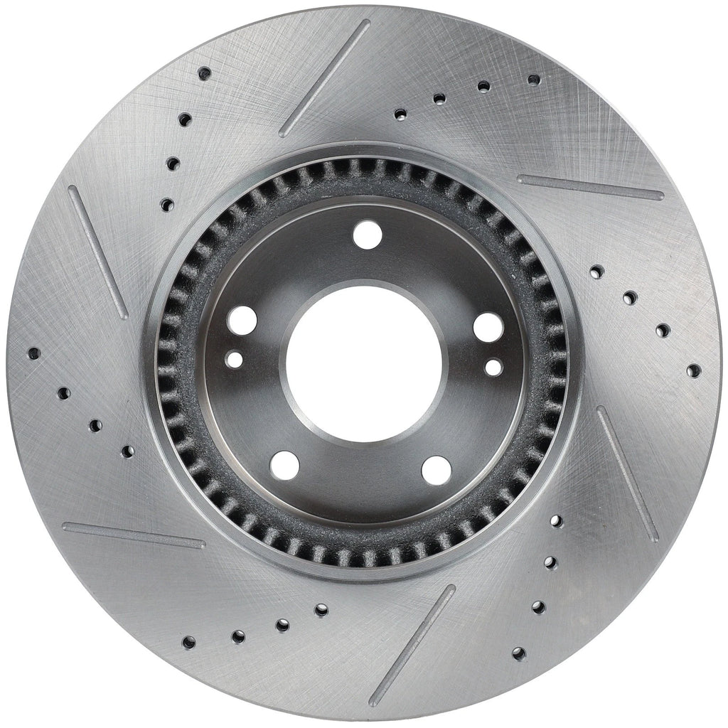 Front Drilled Slotted Brake Rotors for Hyundai Sonata (2006–2010)