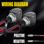 2X Amber LED Turn Indicator Lights for Universal Fit Motorcycle (Year Range)