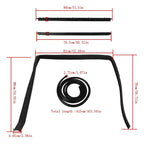 Rubber Door Weatherstrip Seal Kit for GMC S-15 Jimmy Chevy S10 Blazer (1983–1994)