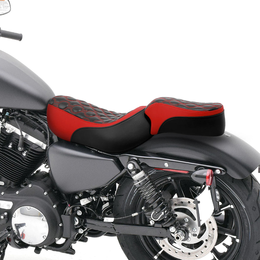 Driver & Passenger Seat for Harley Iron XL883 XL883N (2016–2022)