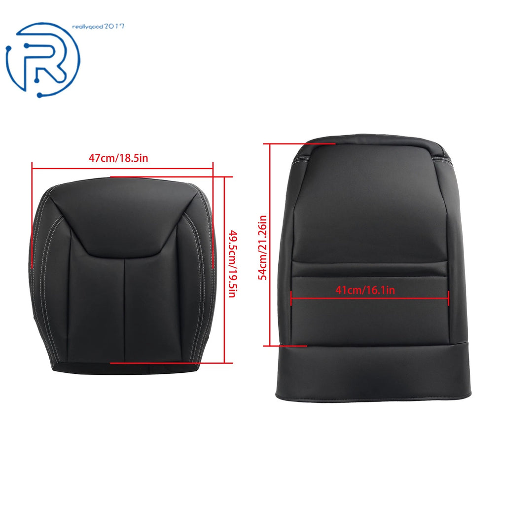 Set of 2 Front Seat Covers for Jeep Wrangler (2013-2017) Black