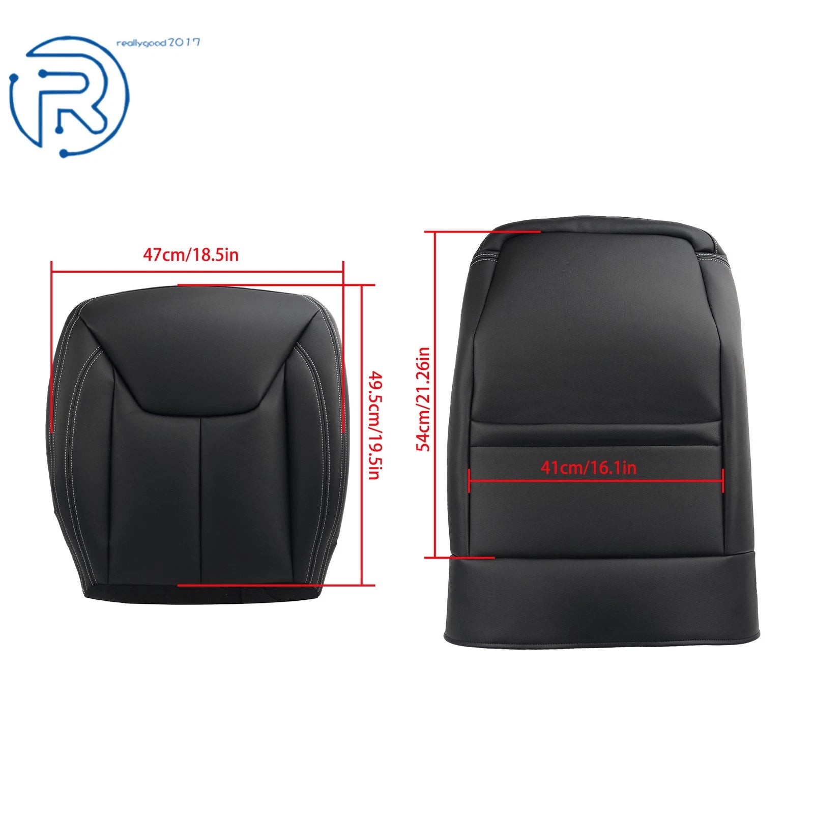 Set of 2 Front Seat Covers for Jeep Wrangler (2013-2017) Black