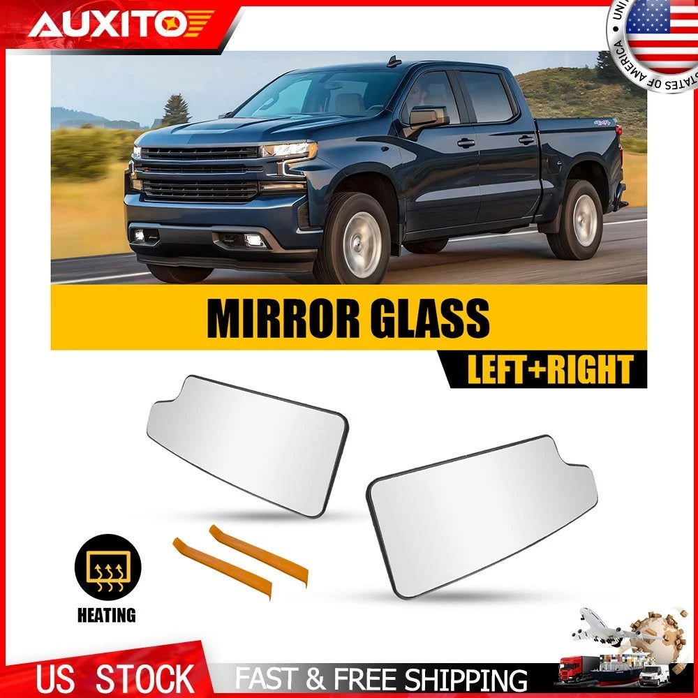 2X Heated Lower Mirror Glass for GMC Sierra 1500 2500HD 3500HD (2020–2021)