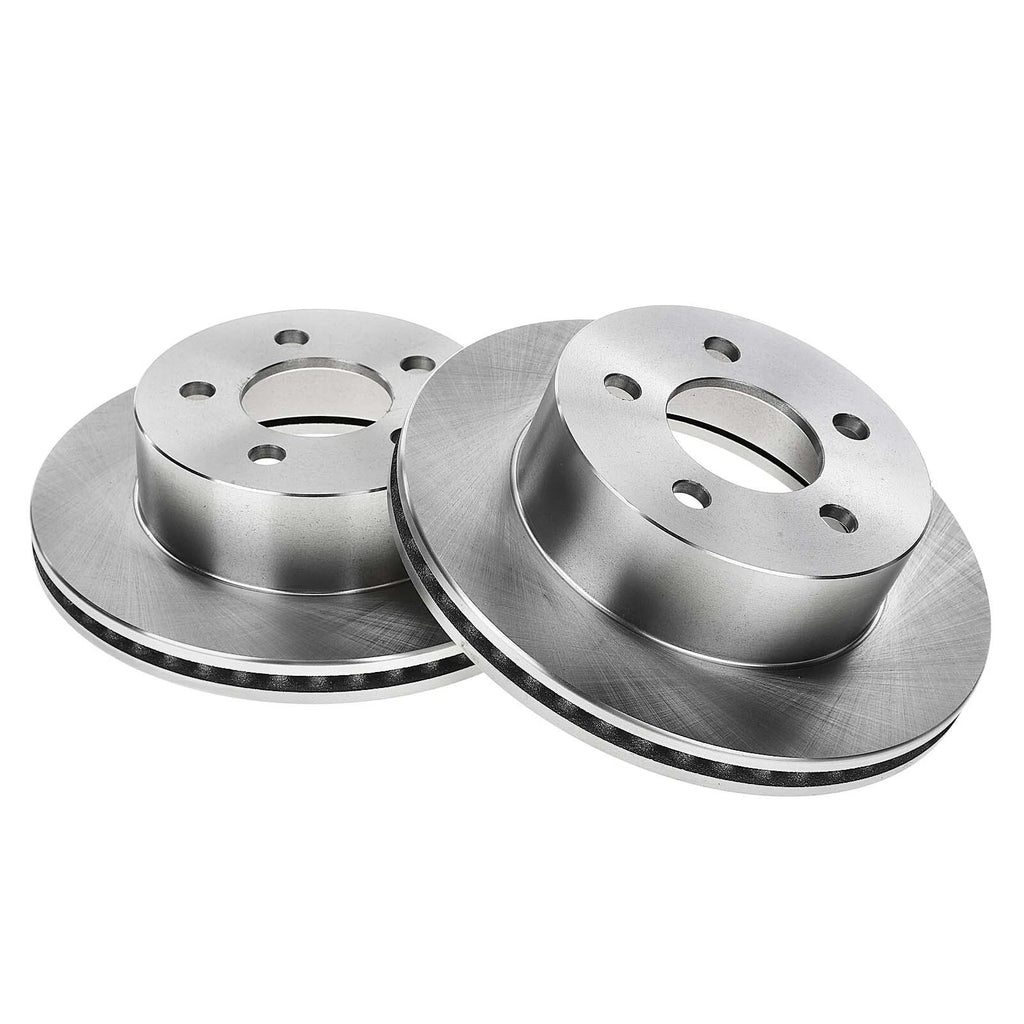 Set of 2 Front Disc Brake Rotors & Ceramic Pads for Jeep Wrangler (1999–2006)