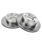 Set of 2 Front Disc Brake Rotors & Ceramic Pads for Jeep Wrangler (1999–2006)