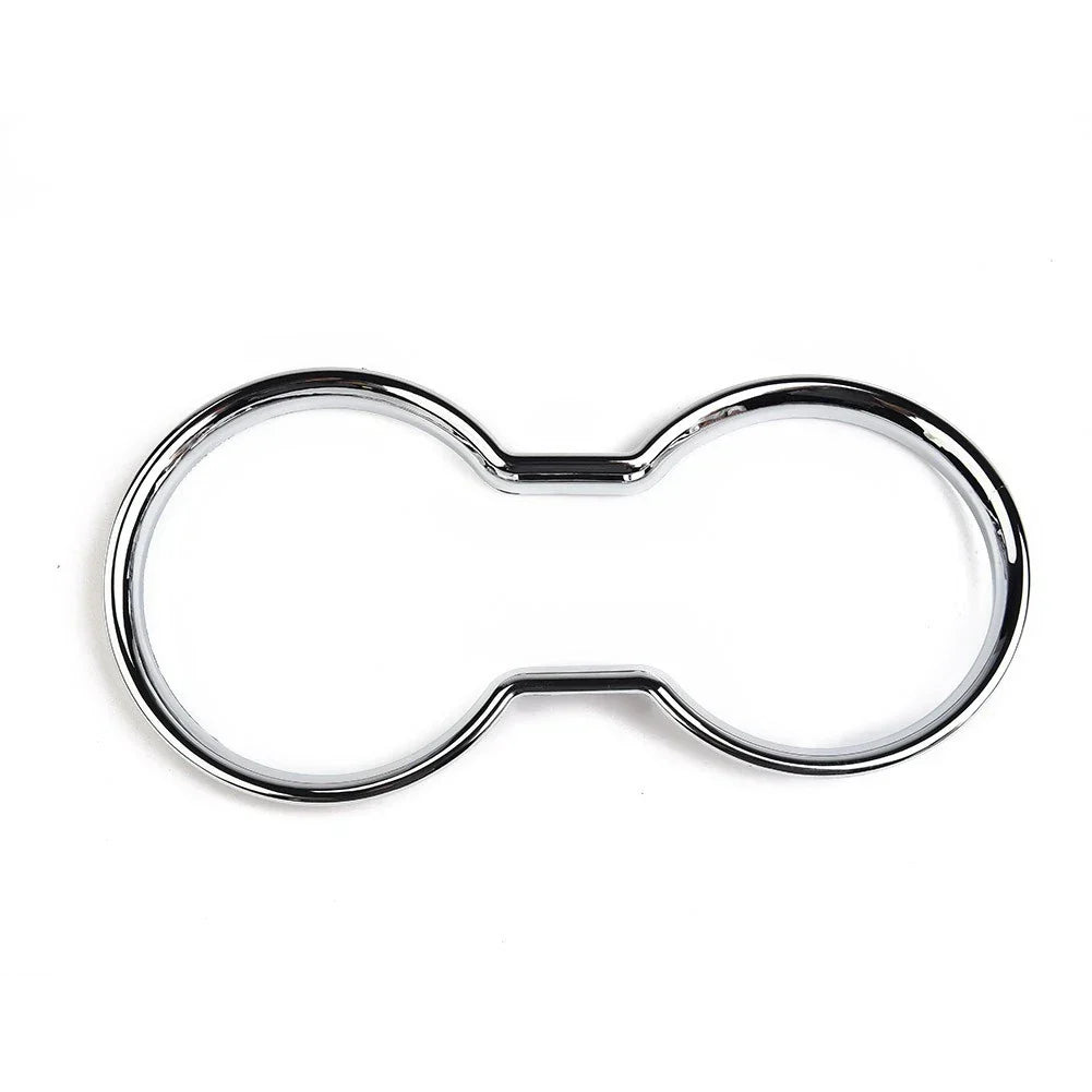 Replacement Cup Holder Trim Silver Water ABS Center Chrome Cover (2011���2018)