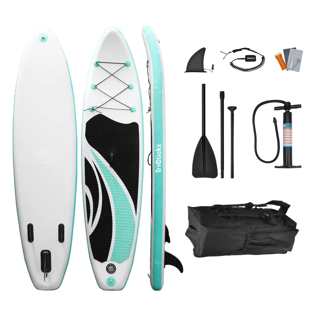 Inflatable SUP Paddle Board 10.5'x30''x6'' for Youth/Adult