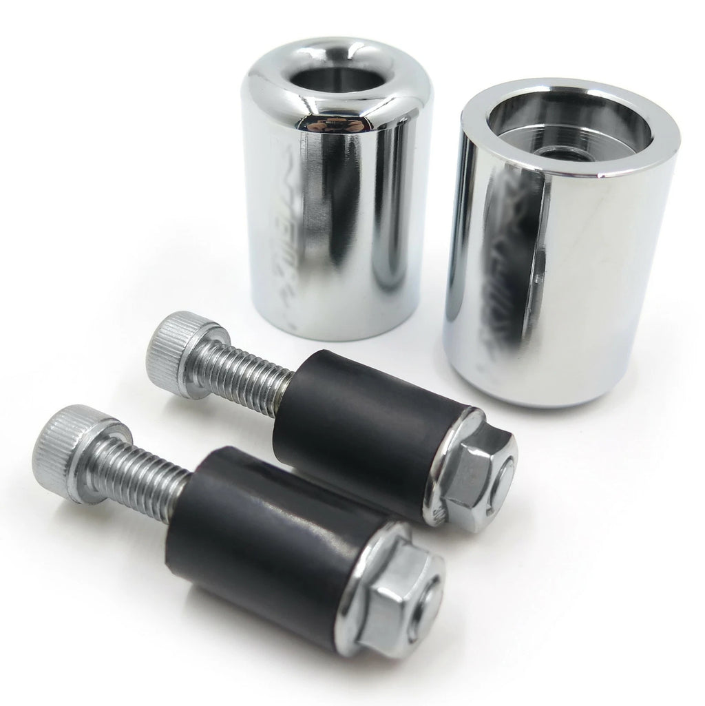 Chrome Bar End Slider Kit Rubber for Kawasaki Ninja ZX-10R (2006–2007)