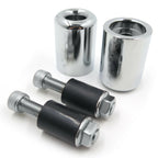 Chrome Bar End Slider Kit Rubber for Kawasaki Ninja ZX-10R (2006–2007)