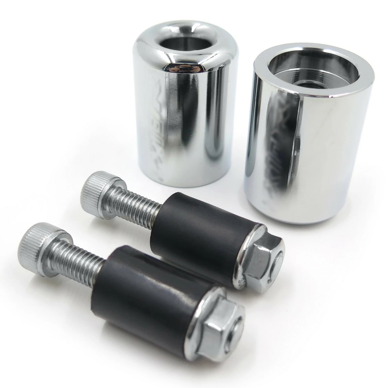 Chrome Bar End Slider Kit Rubber for Kawasaki Ninja ZX-10R (2006–2007)