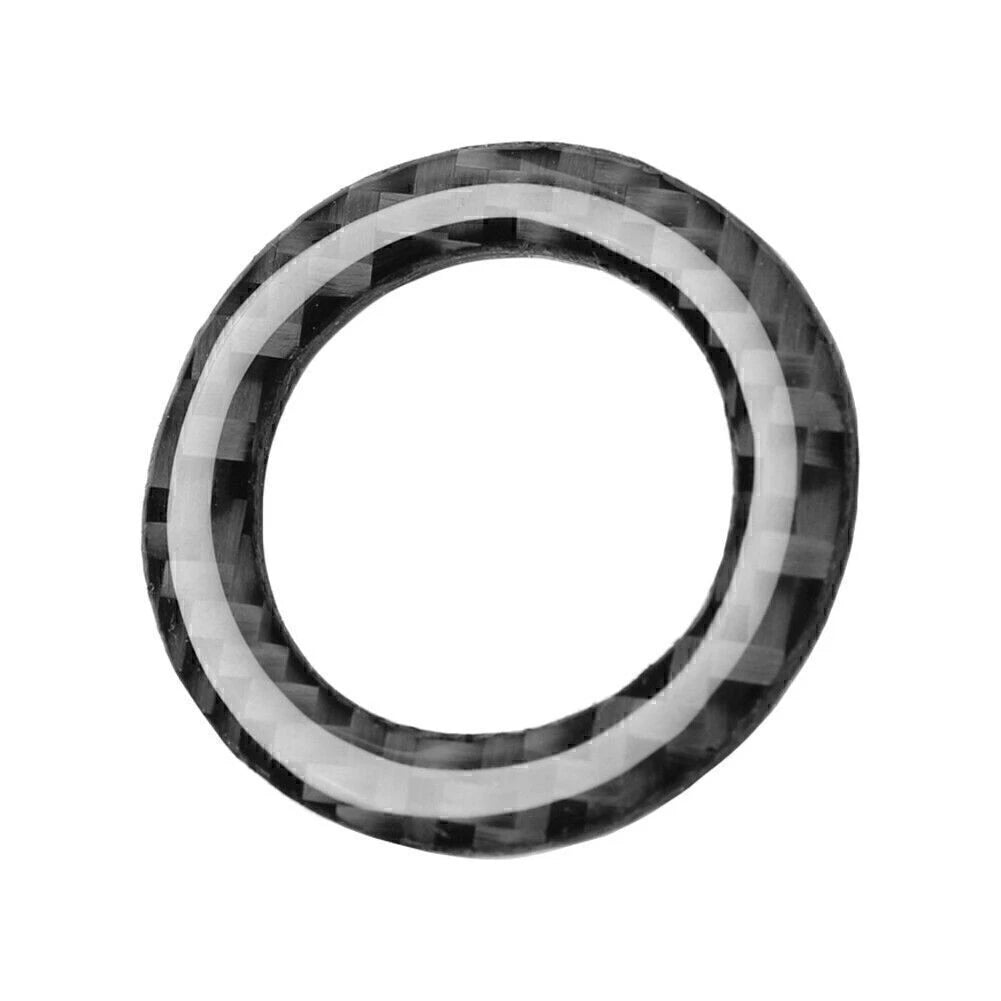 Carbon Fiber Start Stop Switch Ring Trim Cover for Ford Mustang (2009–2013)