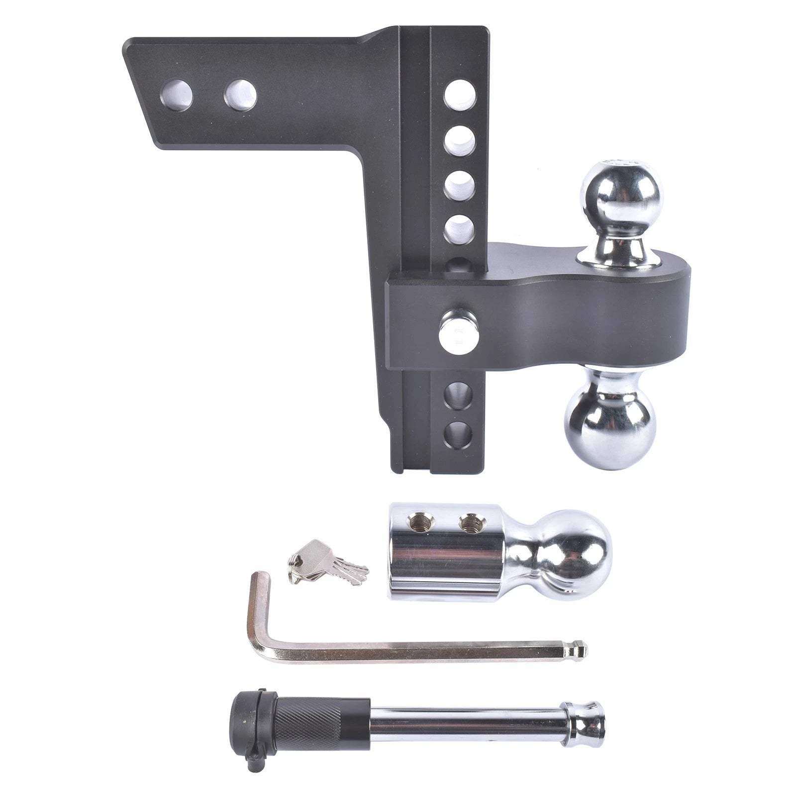 2" Drop Aluminum Trailer Tow Hitch for 2.5" Receiver (18500 lbs)