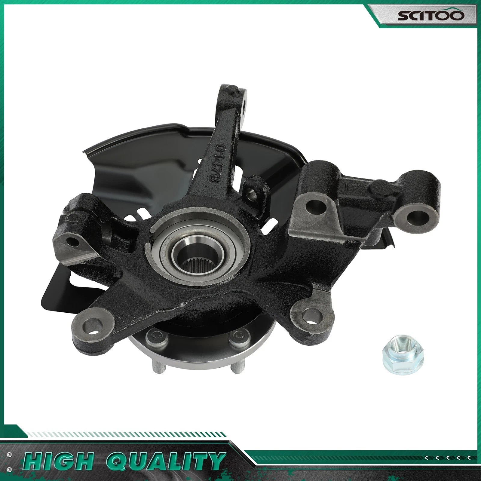 Front Left Wheel Hub and Bearing Knuckle Assembly for Mazda CX-9 (2007–2015)