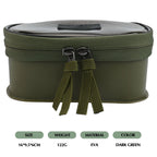 Lightweight EVA Fishing Gear Organizer with Clear Lid