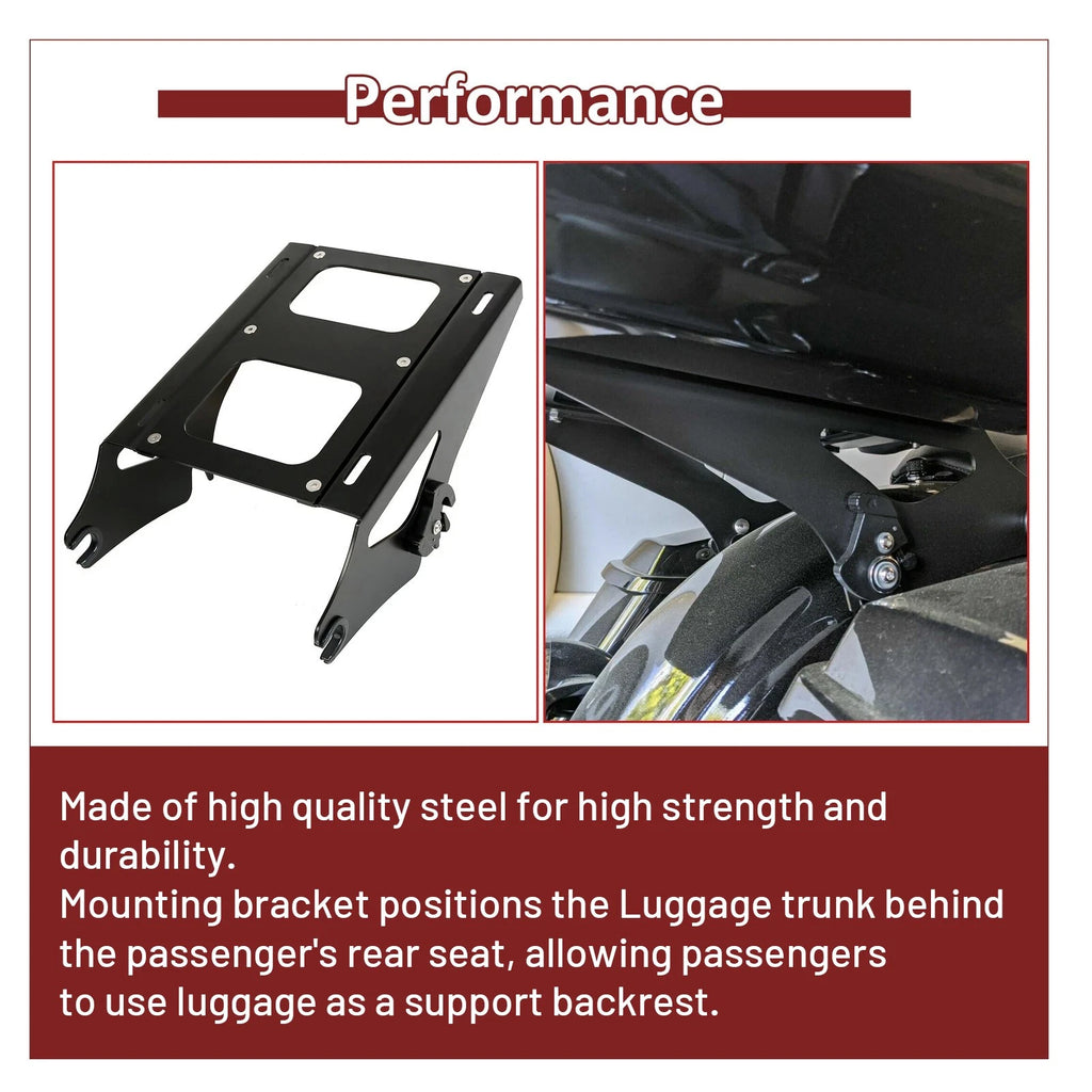 Chopped Motorcycle Trunk Mount Rack for Harley Davidson Road King (2014–2025)