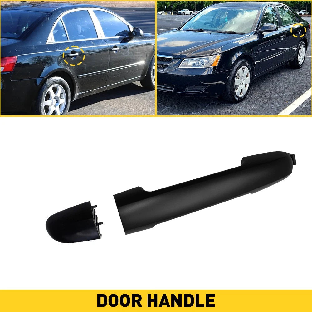 Rear Door Handle Set for Hyundai Sonata (2007–2010) - Black