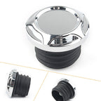 CNC Cut Chrome Gas Cap for Harley Dyna Softail