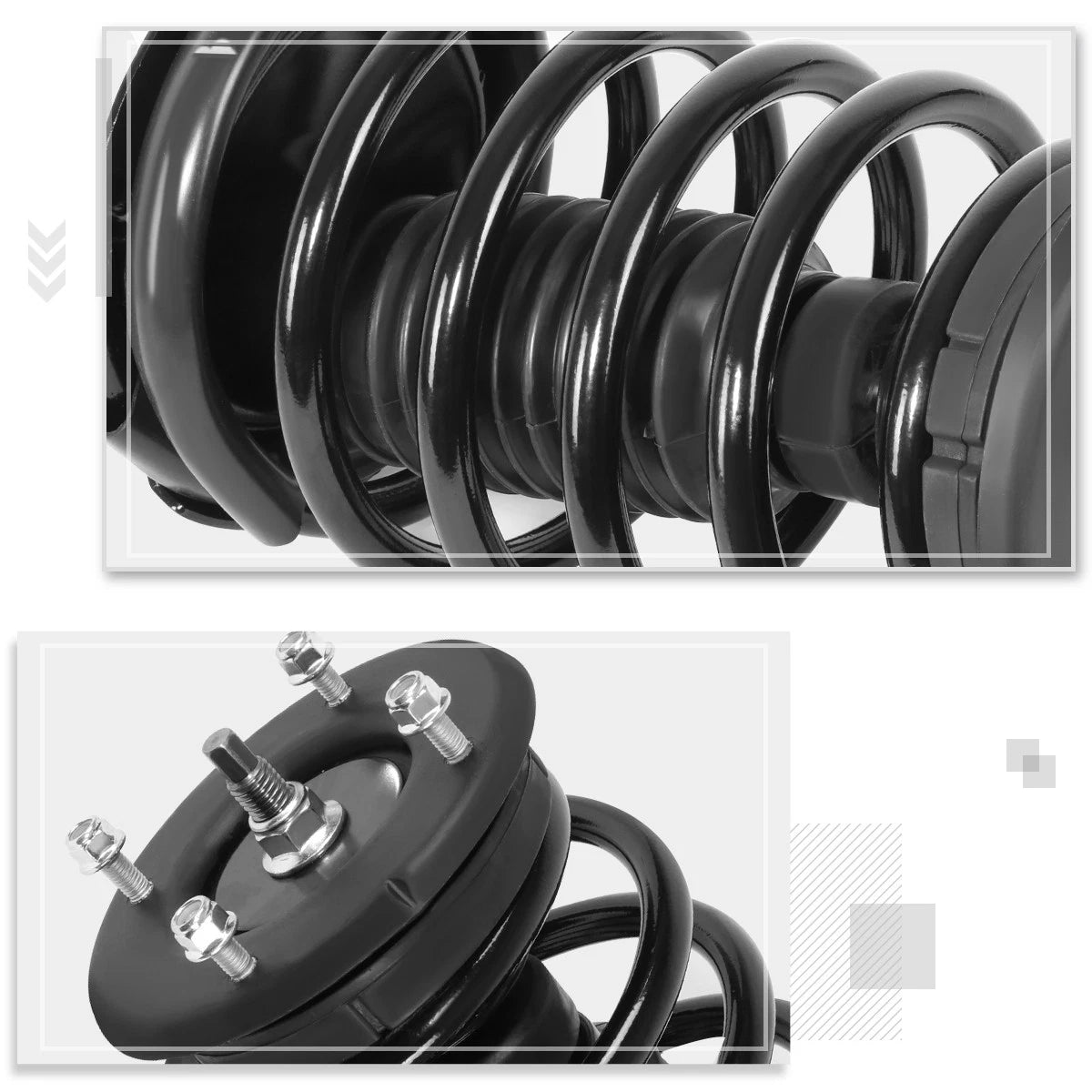 Complete Front Struts Assembly w/Coil Springs for Ford Mustang (2005–2010)