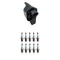 Set of 10 Hitachi Ignition Coils & Denso Platinum Spark Plugs for Ram 2500 (1994–2002)
