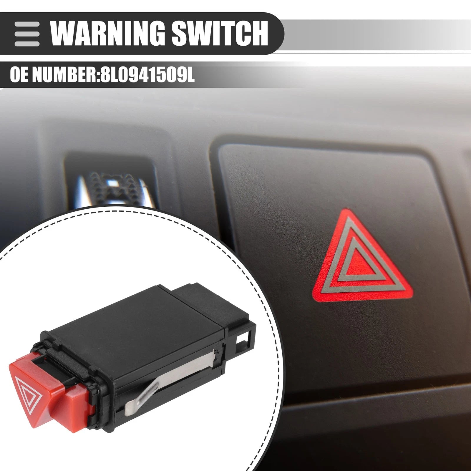 Warning Light Switch for Audi A3 (1996–2003) No. 8L0941509L