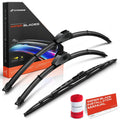 Set of 3 Windshield Wiper Blades for Honda Crosstour (2012–2015)