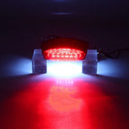12V LED Tail Brake Light License Plate Lamp for Harley Honda