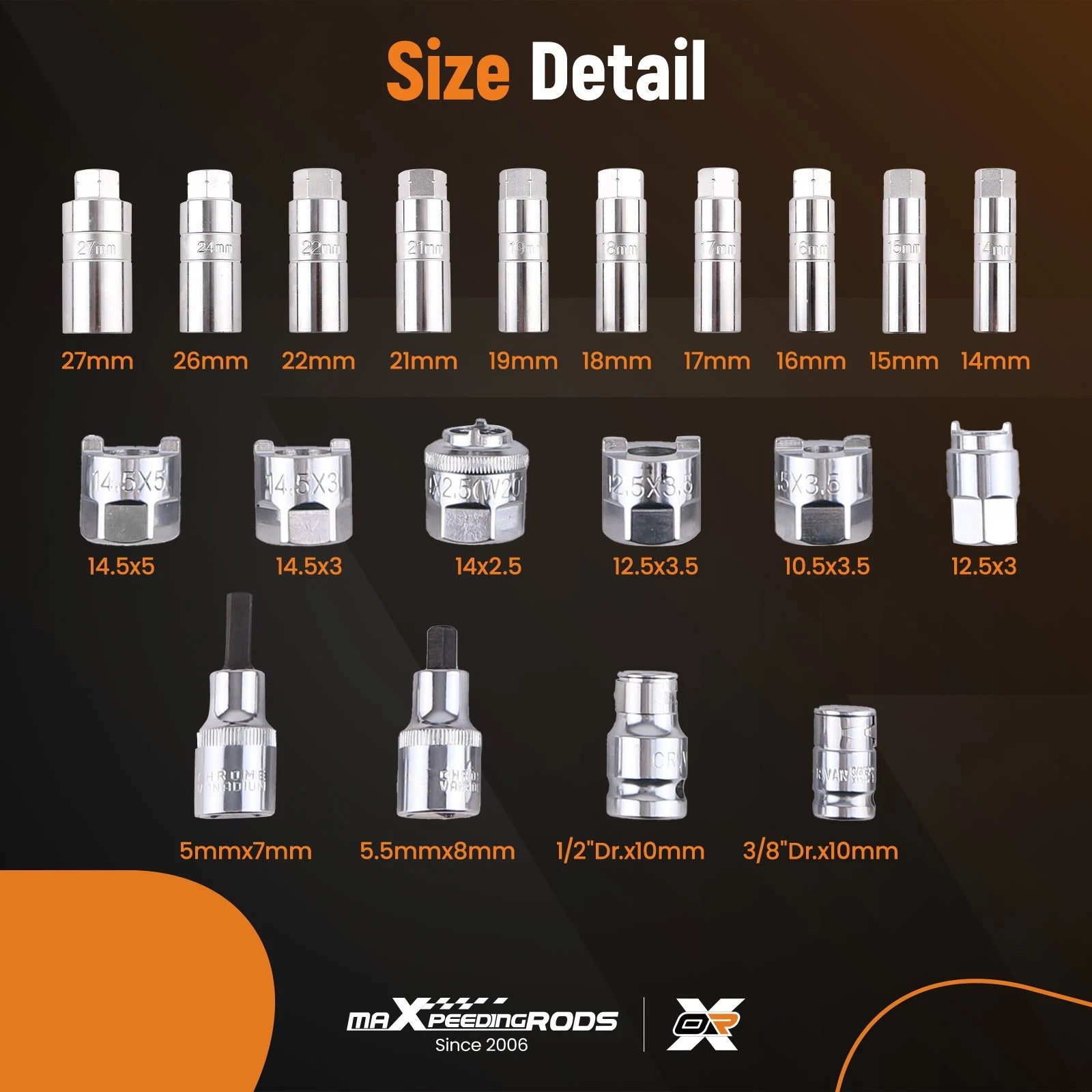 50PCS Steel Strut Tower Top Nut Removal Tool for All Vehicles