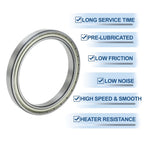 Deep Groove Ball Bearing 6822ZZ for Scooter Skateboard Wheel (110x140x16mm)