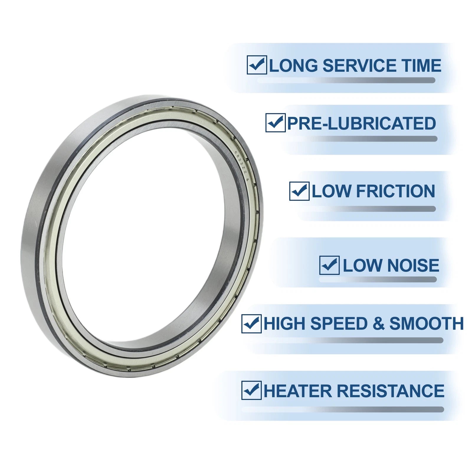 Deep Groove Ball Bearing 6822ZZ for Scooter Skateboard Wheel (110x140x16mm)